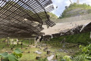 Arecibo Observatory Reflector Dish Damaged after Cable Snaps