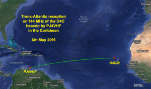 Looking back at the first 144 MHz trans-Atlantic reception report of the Cape Verde D4C beacon in 2015