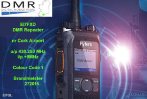 Info about EI7FXD – the new DMR repeater in Cork on 70 cms