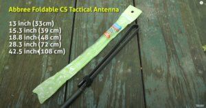 Abbree Foldable CS Tactical Antenna