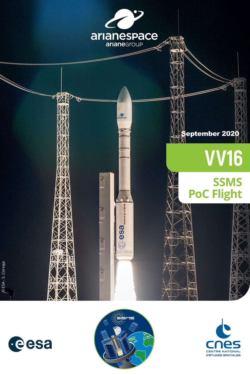 Vega launch of three satellites with ham radio payloads
