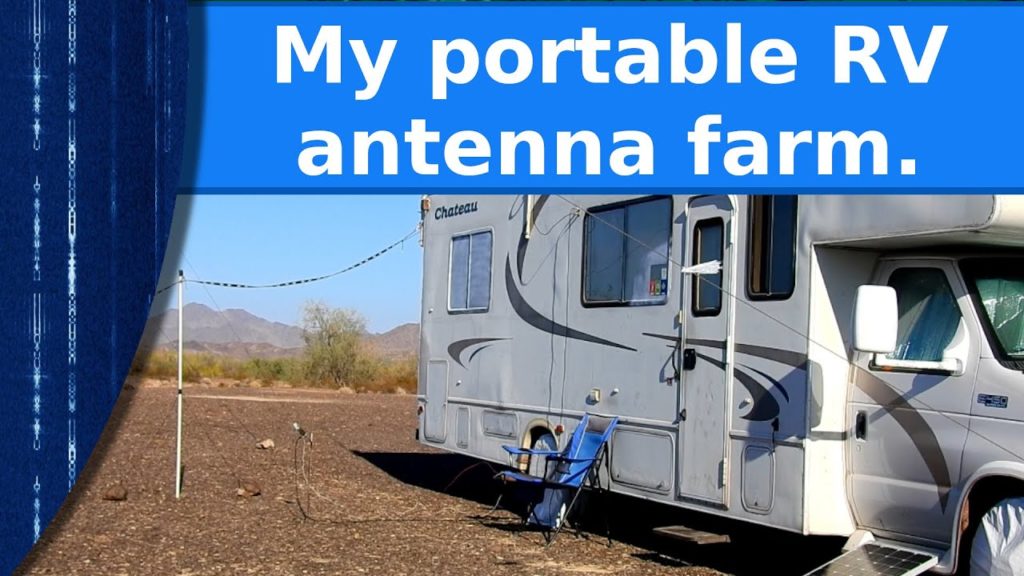 My portable RV antenna farm