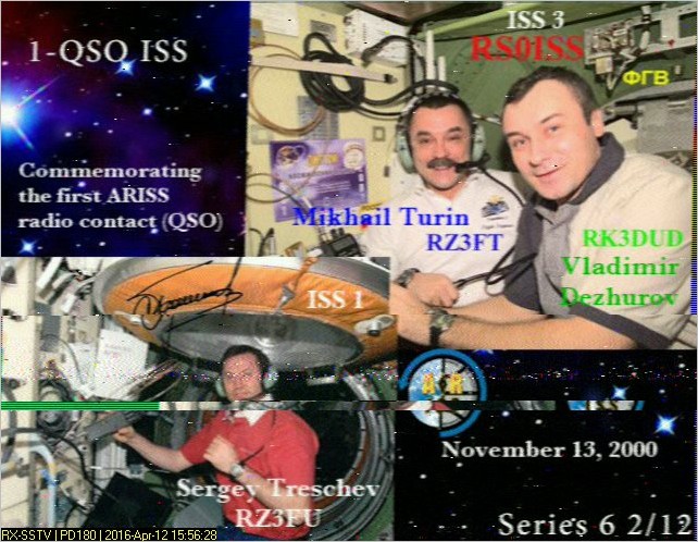 ISS Slow Scan TV event 145.800 MHz FM