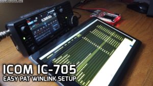 Icom IC-705 PAT Winlink Setup. Ham Radio Raspberry Pi