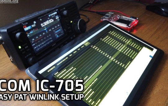 Icom IC-705 PAT Winlink Setup. Ham Radio Raspberry Pi
