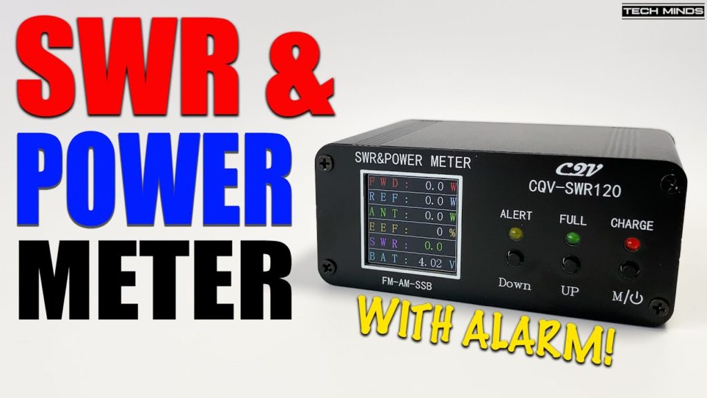 Digital Power & SWR Meter With ALARM Feature! CQV-SWR120