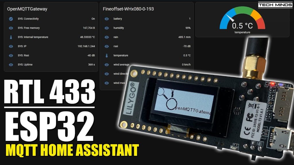 RTL 433 ON ESP32 DEVICE - MQTT HOME ASSISTANT