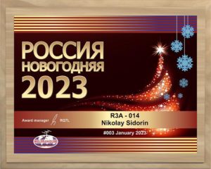 The results of the M-DX-C Club's Russia New Year 2023 radio marathon