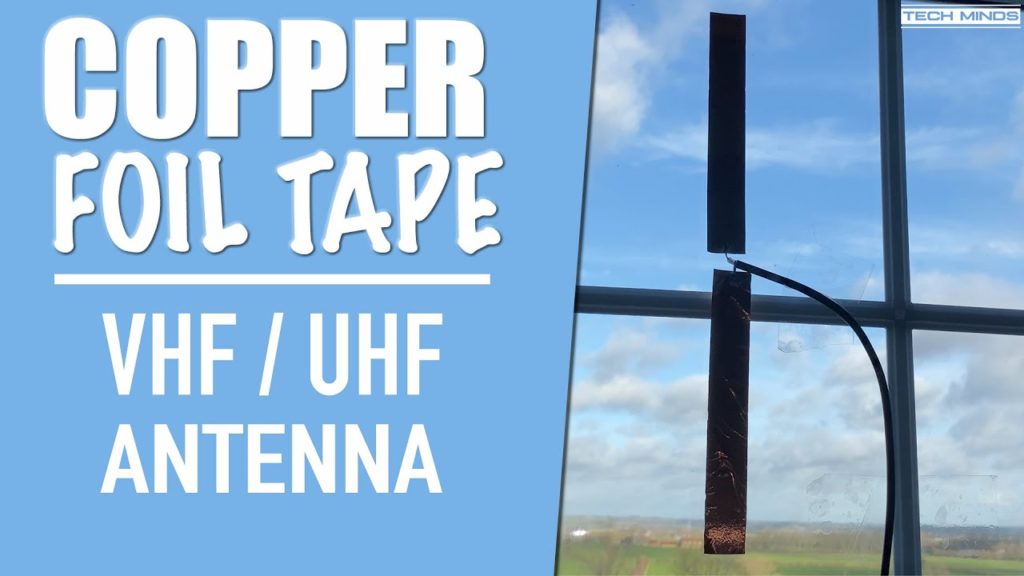 VHF / UHF ANTENNA MADE FROM COPPER TAPE