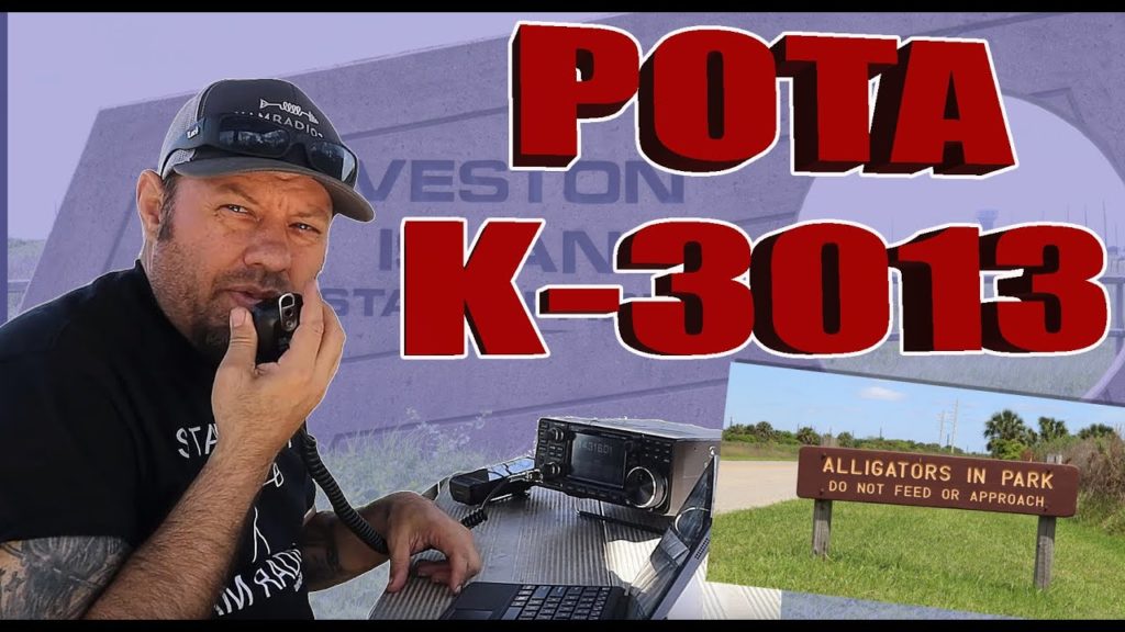 K8MRD CQ POTA from K-3013 in Galveston, Ham Radio Parks on the Air