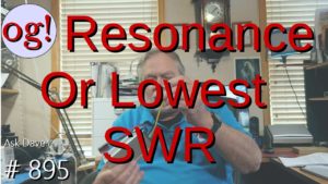 Resonance or Lowest SWR (#895)