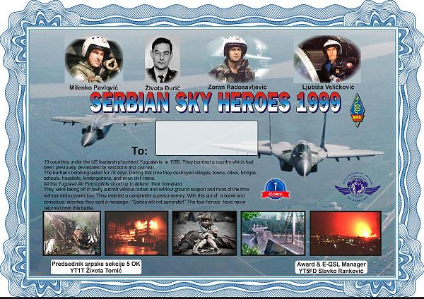 Club "Fifth Ocean" - activity days "Heroes of the Serbian sky" March 24 - June 10, 2023