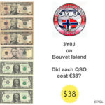 Did each contact from 3Y0J on Bouvet Island cost $38?